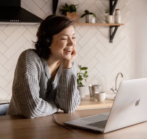 Woman in videocall image